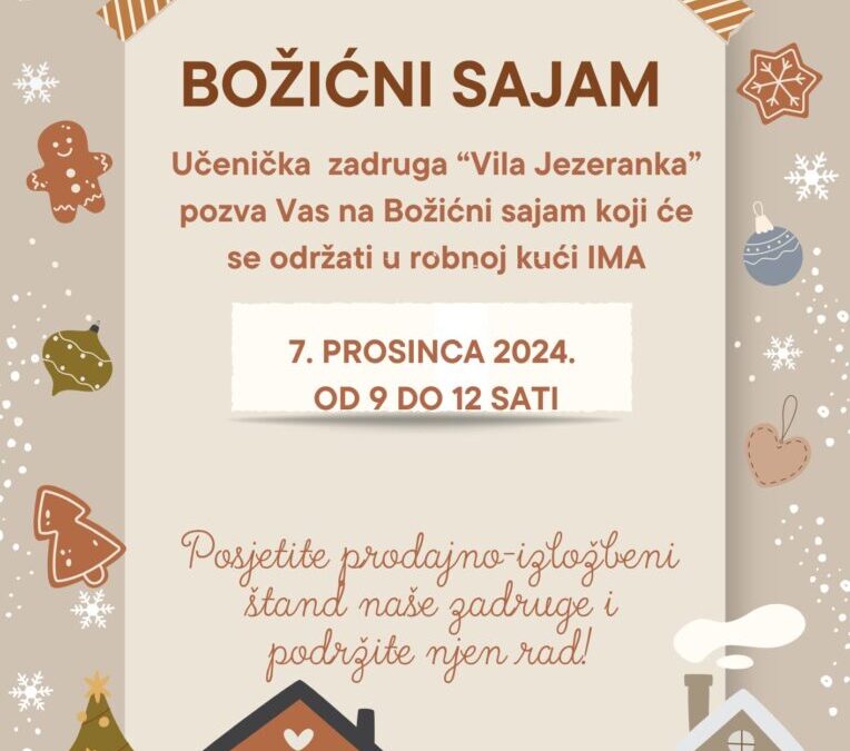 Božićni sajam naše Zadruge