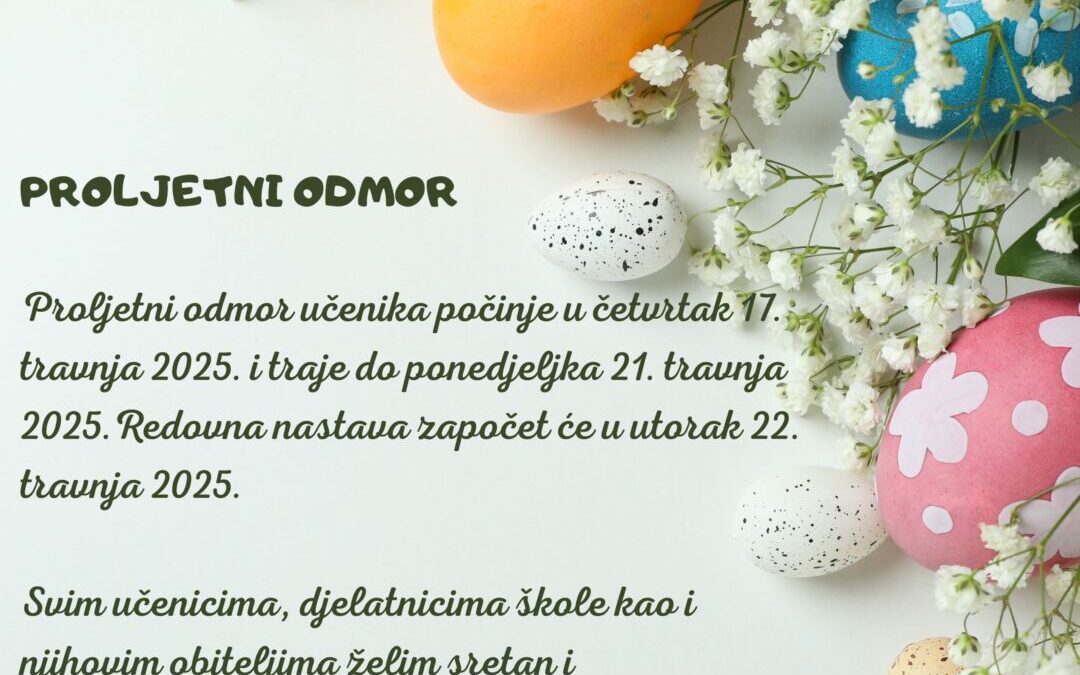 Proljetni odmor učenika
