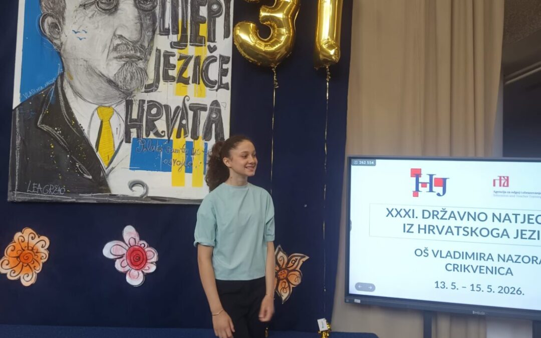 Nastavljen niz uspjeha na  državnom Natjecanju iz hrvatskoga jezika